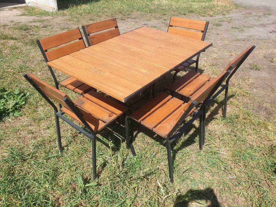 Вуличні меблі. Меблі для саду та літніх кафе. Стіл 160х80, 180х80