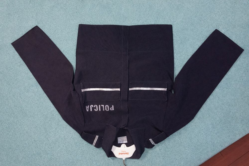 Strój policjanta na bal karnawałowy r. 98/104 marynarka,spodnie,czapka