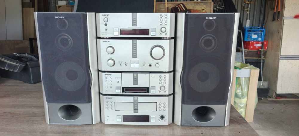 Sony EX880MD, wieża, retro, HiFi, auto, składanka, kolumny