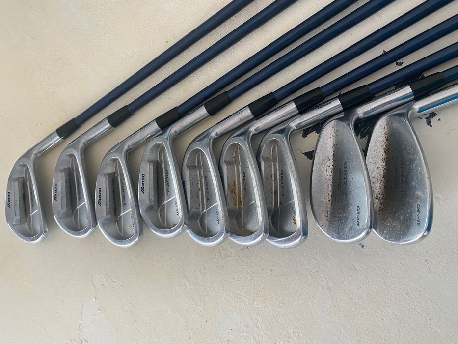 Iron set Mizuno MX-20 ( T-Zoid ) grain flow forged .
