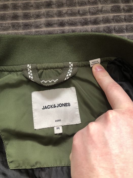 ZARA (S-M) Khaki Bomber Jacket мужской бомбер хаки зеленый ветровка