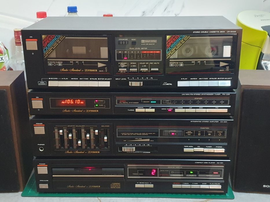 Wieża stereo Fisher wersja midi/ad-931 seria 225
