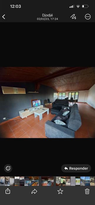 Conjunto móvel tv com prateleira