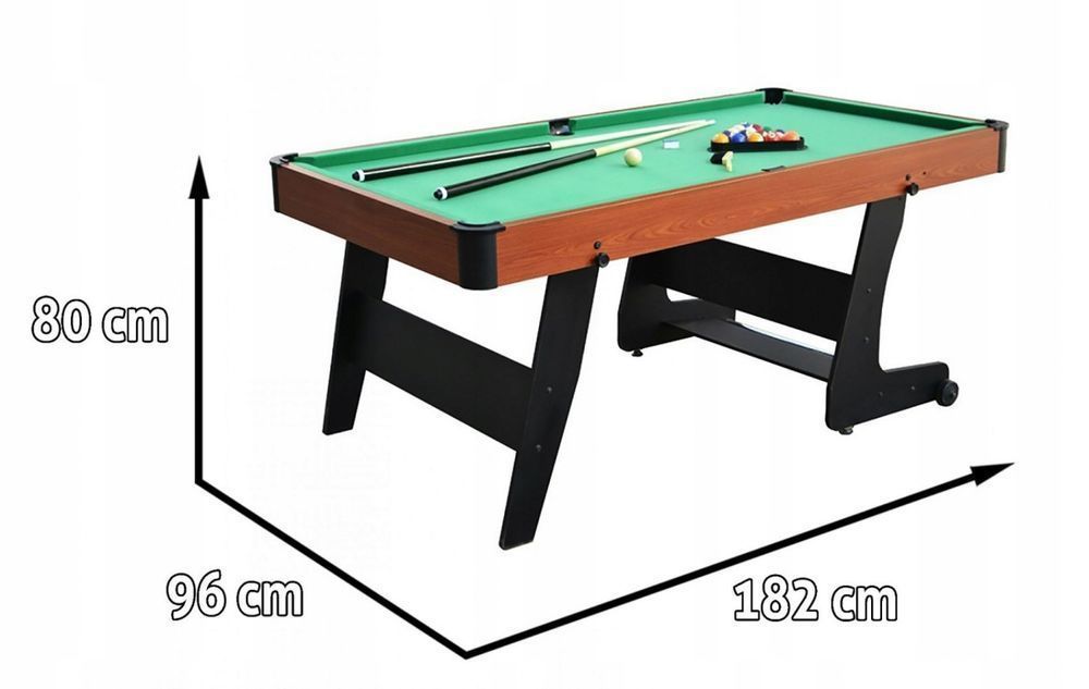 Stół do bilarda 6FT składany duży BILARD +akcesoria FUNMIX.PL