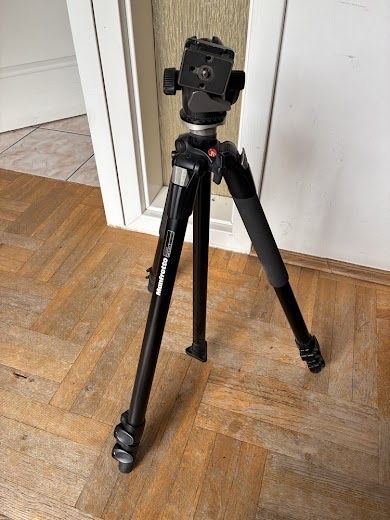 Statyw Manfrotto 055XB + profesjonalna głowica kulowa RC2 | Jak NOWY!