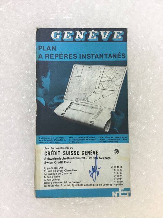 Mapa Genewy 1973