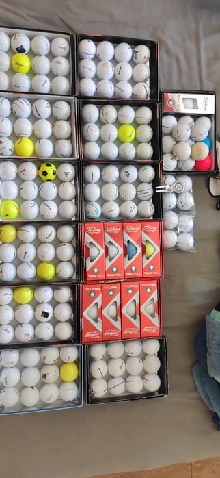 168 bolas de golf