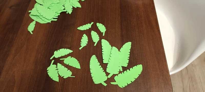 Liście palmowe piankowe, dekoracja