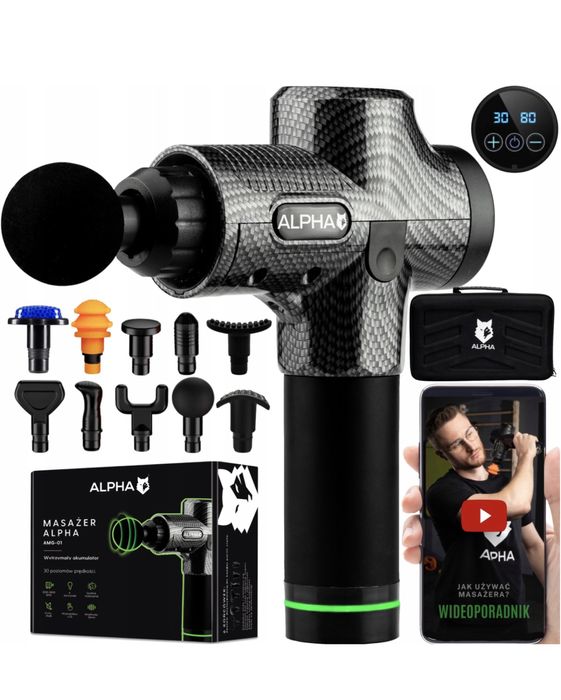 Pistolet do Masażu Alpha Massage Gun Pro