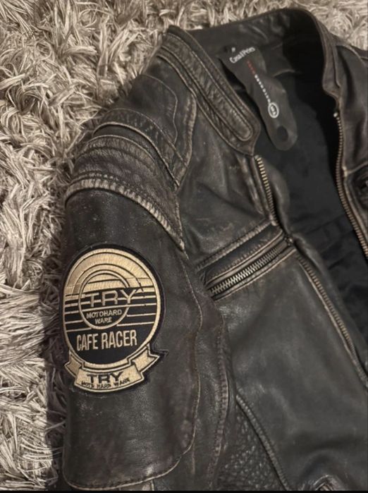 Blusao de pele  estilo cafe racer