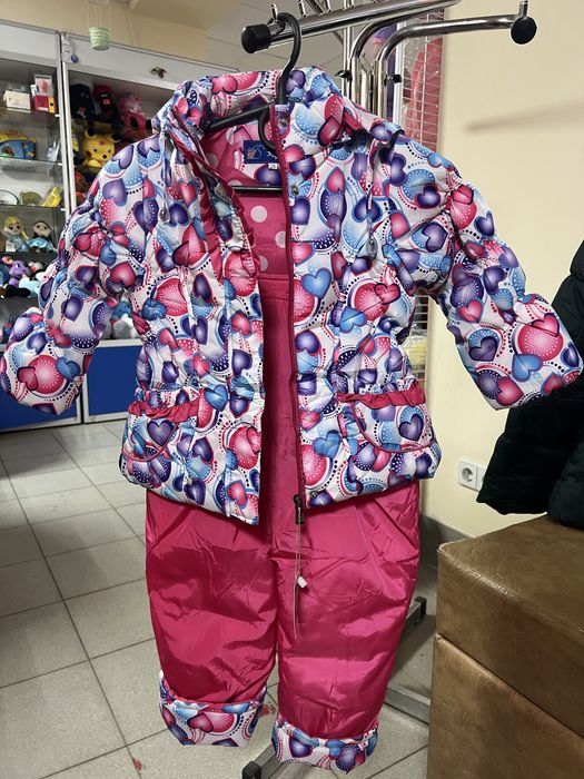 Куртка з комбінезоном для дівчинки