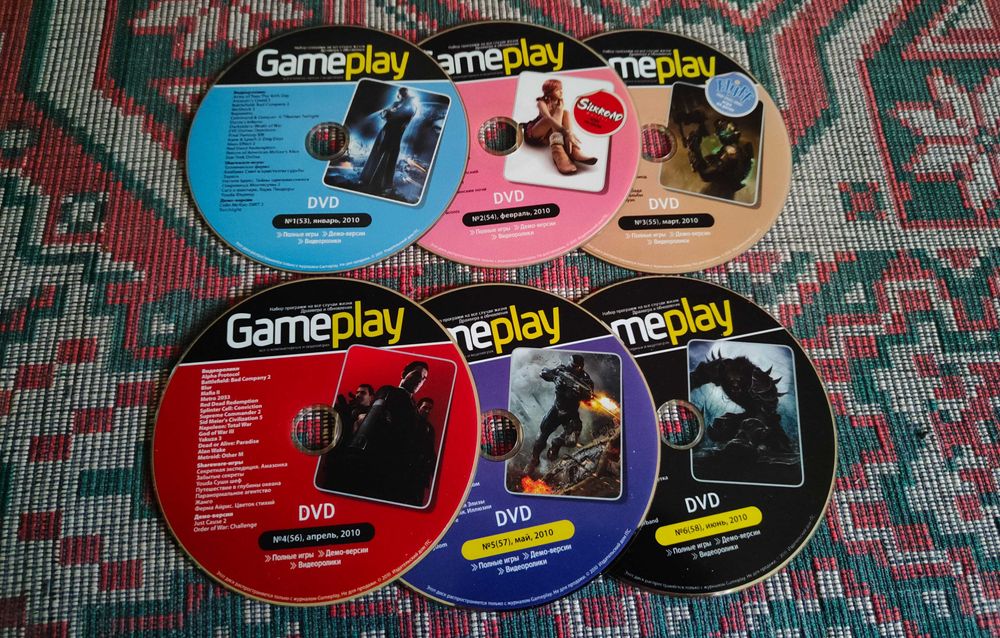 DVD диски от журнала ПК и Gameplay