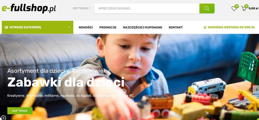 Sprzedam działający sklep Internetowy  e-fullshop.pl  typ VIP LUX