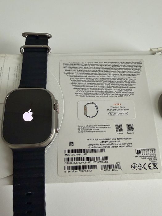 Apple watch Ultra Titanium Midnight Ocean Band 49mm