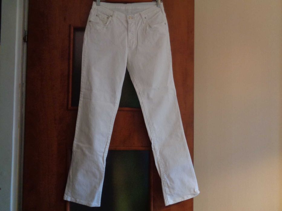 Spodnie damskie białe Hiszpańskie rozmiar 40 Nowe