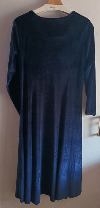 Vestido azul veludo XL