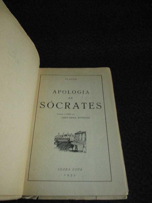Livro Apologia de Sócrates Platão 1953
