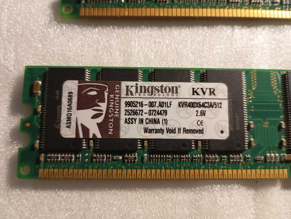 2 Kingston RAM Modules, 512 MB445166290060584962