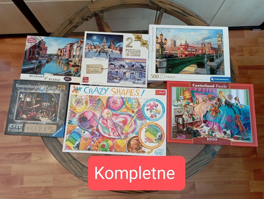 Puzzle 9 pudełek jedna wysyłka