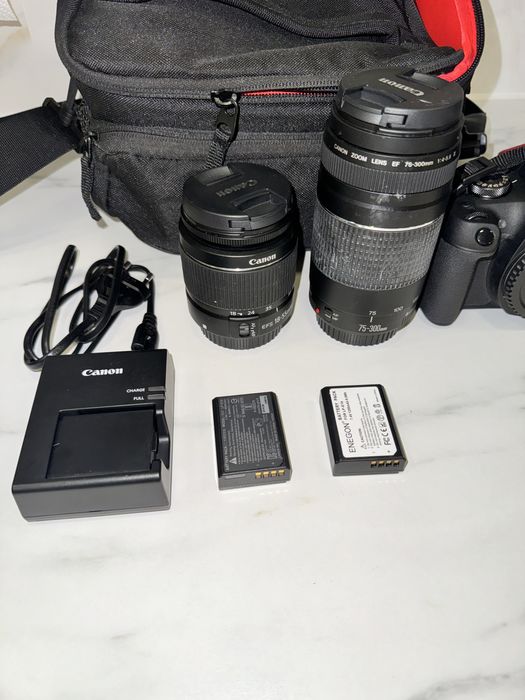 Kit Canon Eos 2000d + 18-55 IS STM + 75-300 DC STM
