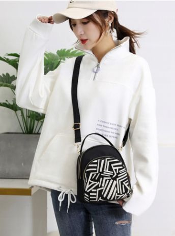 Elegancki Mały Plecak Damski 2W1 Czarny