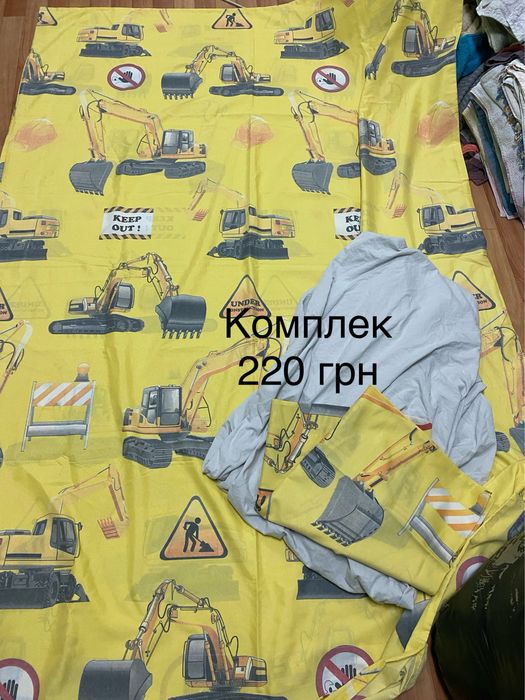 Б/у Постельное белье. Хлопок, байка