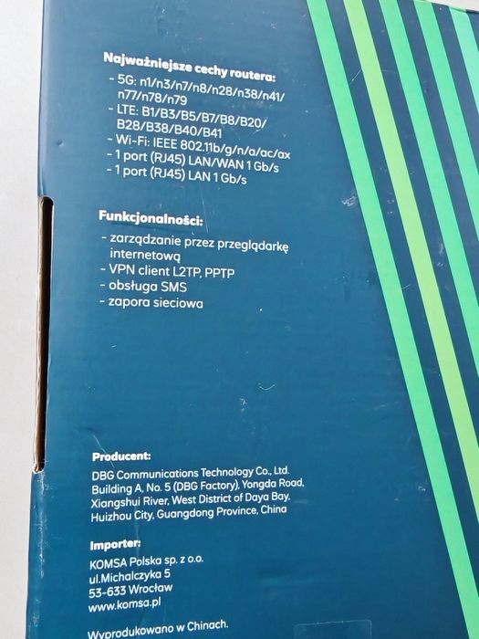 ROUTER SPEEDBOX 5G CPE 3 H135-380 GHTelcom Huawei bardzo szybki na SIM