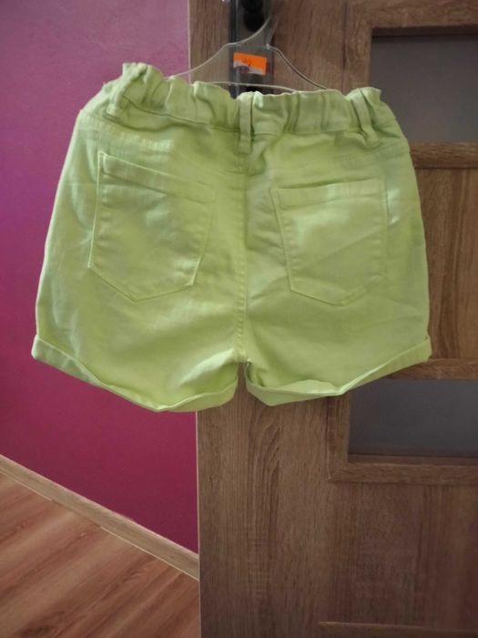 Spodenki jeans neon
