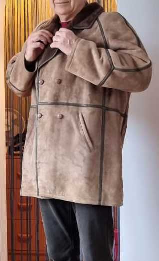 Kożuch naturalny męski XXL, 185-195cm wzrostu, 110-130kg wagi
