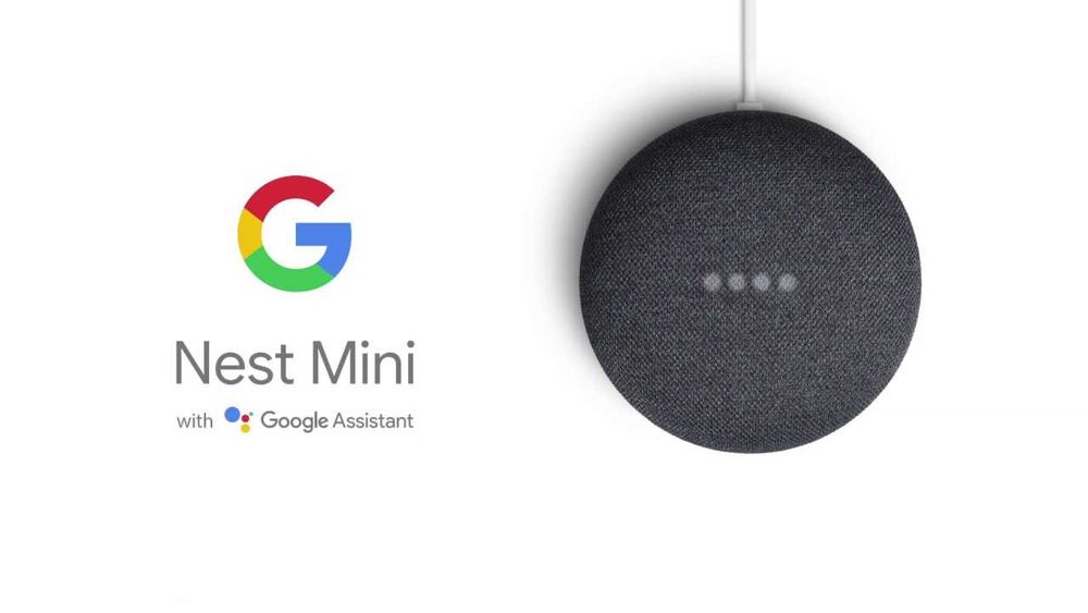 Google Nest Mini. (2ª geração). Coluna altifalante