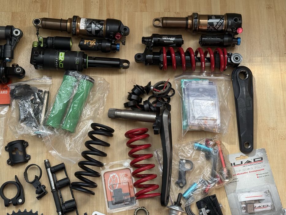 Шатун аморт оливка гальма hope sur ron sram fox rockshox гріпси
