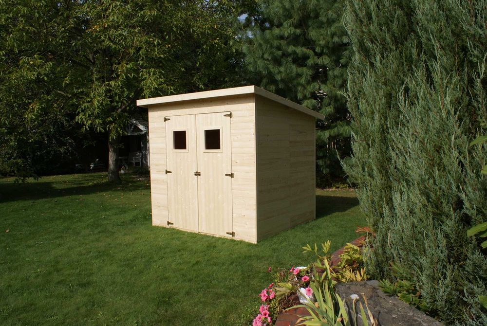 OD RĘKI domek panelowy narzędziowy świerk 2,2x1,9 2x2 płaski dach