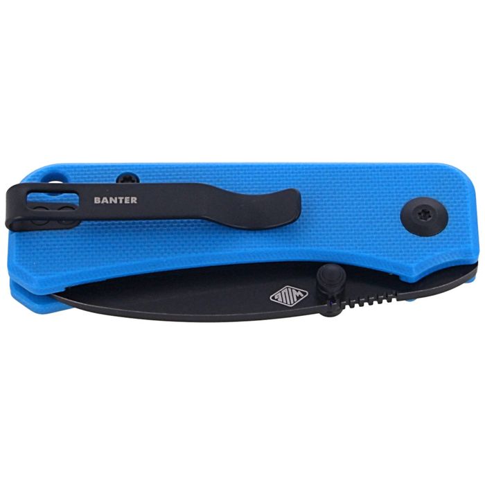 Nóż składany CIVIVI Baby Banter Blue G10, Black Stonewashed by Ben