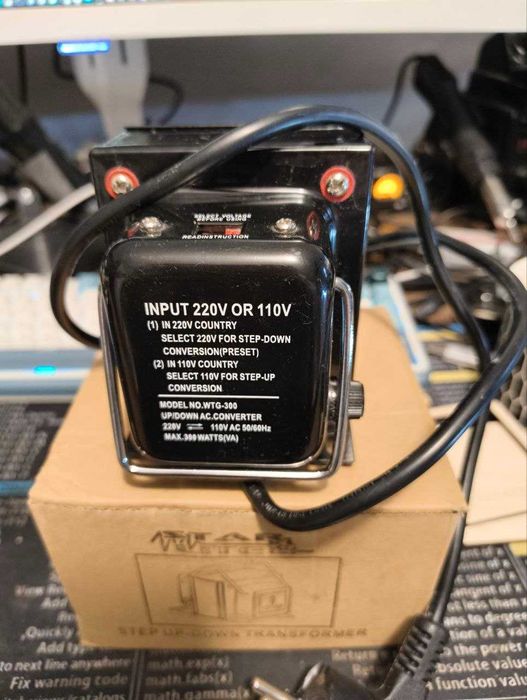 Transformator Przetwornica Napięcia 220V110V 300W WTG-300 – NOWY