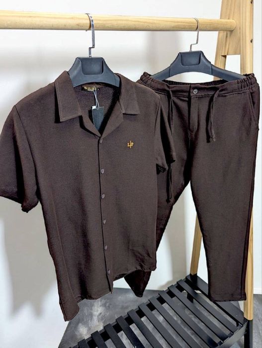 Літній костюм Loro Piana коричневий лляний костюм лоро піана чоловічий
