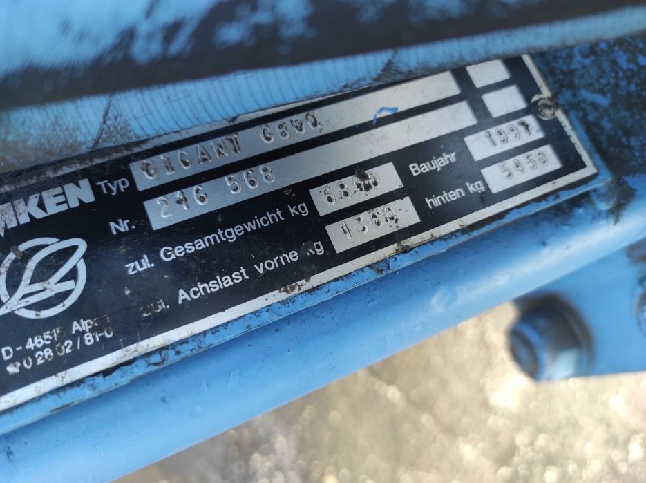 Культиватор стерньовий LEMKEN GIGANT C 800, Лемкен Гігант 8 м, 1998 р.