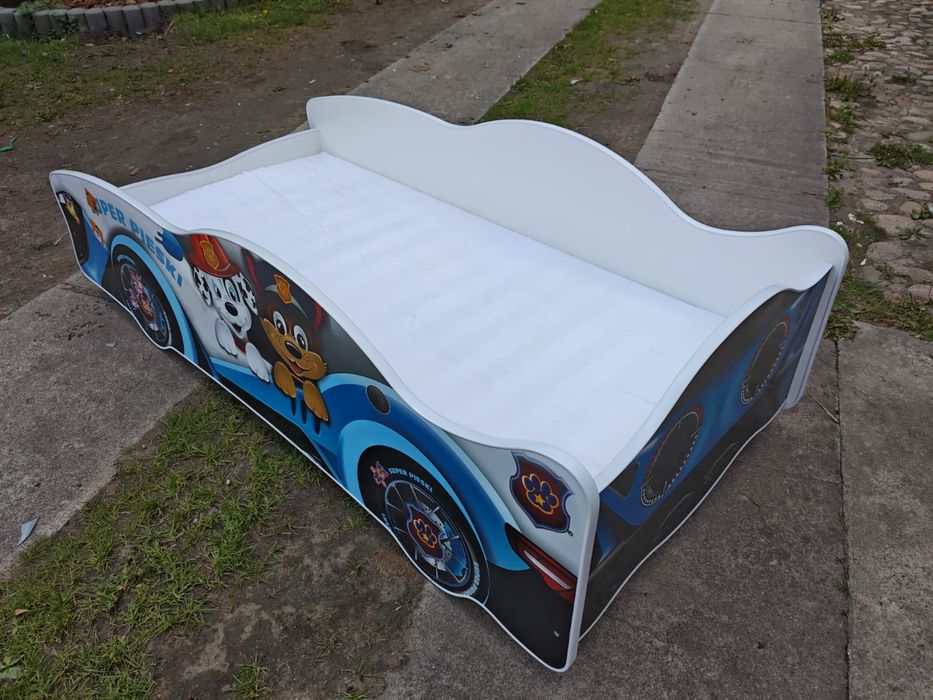 Łóżko 160x80 auto samochód psi patrol