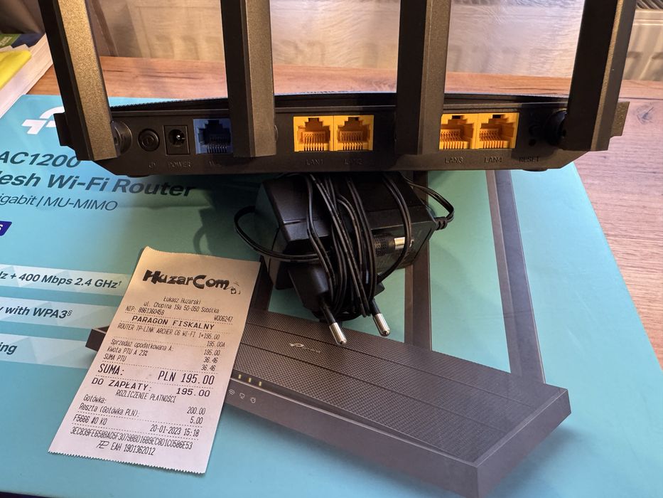 Router TP-Link Archer C6 AC1200 Gigabit MU-MIMO Jak Nowy + Paragon