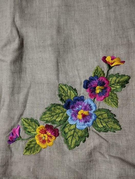 Вишите плаття льон