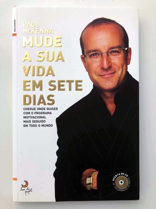 MUDE A SUA VIDA EM SETE DIAS de Paul McKenna Livro + CD Inclui Portes