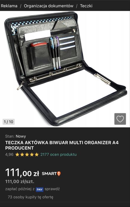 Nowa aktówka teczka biwuar MODDANO