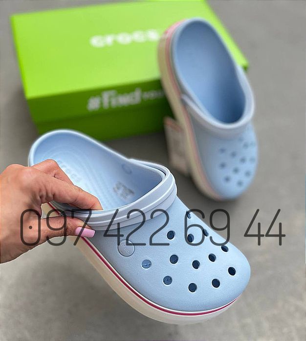 Хіт Сезону Crocs на платформі Crocs Crocband Platform На Платформі