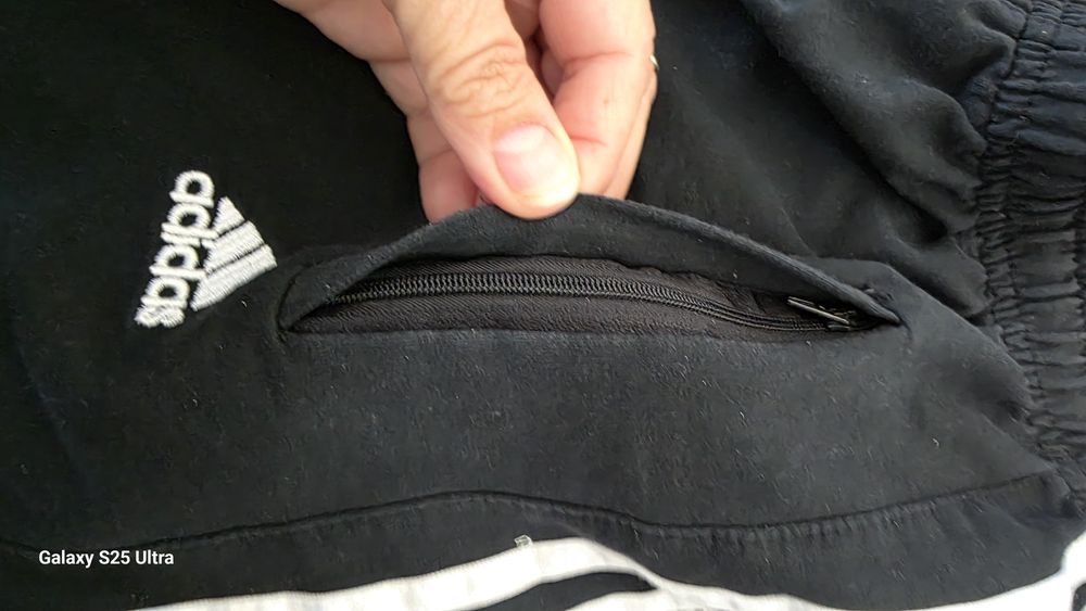 Krótkie spodenki dresowe czarne a'la Adidas | 100% Bawełna | Rozmiar S
