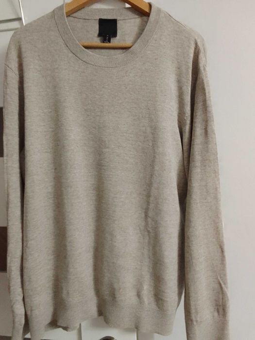 Sweter męski beżowy H&M  XL