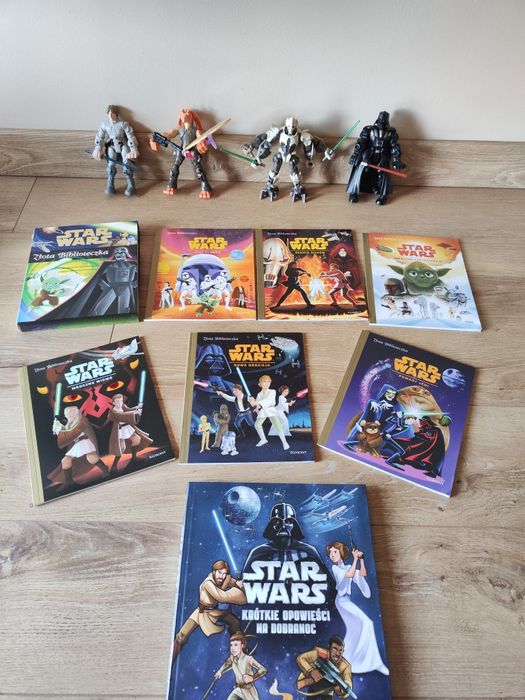 Zestaw Star Wars, figurki, maskotki , ksiazeczki