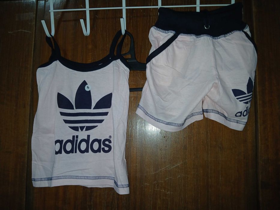 Conjunto t-shirt de alça + calções Várias cores e tamanhos (alguns com defeito)