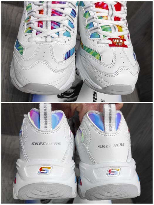 37,5 Skechers D'Lites оригінальні шкіряні жіночі кросовки