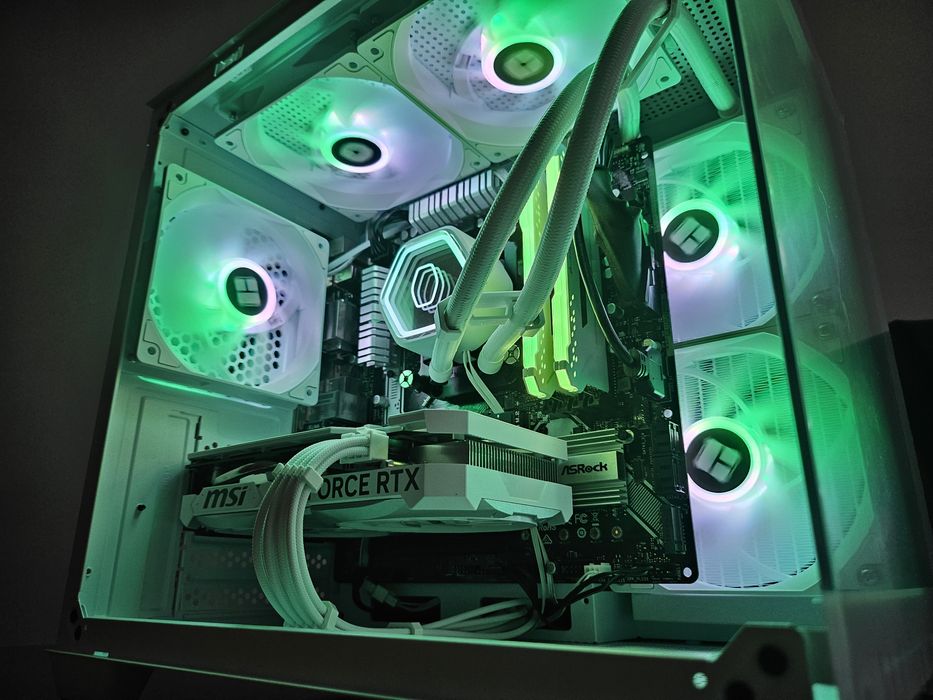 R5 5500 RTX 4060 16 GB RAM 1 TB SSD komputer gamingowy akwarium aRGB