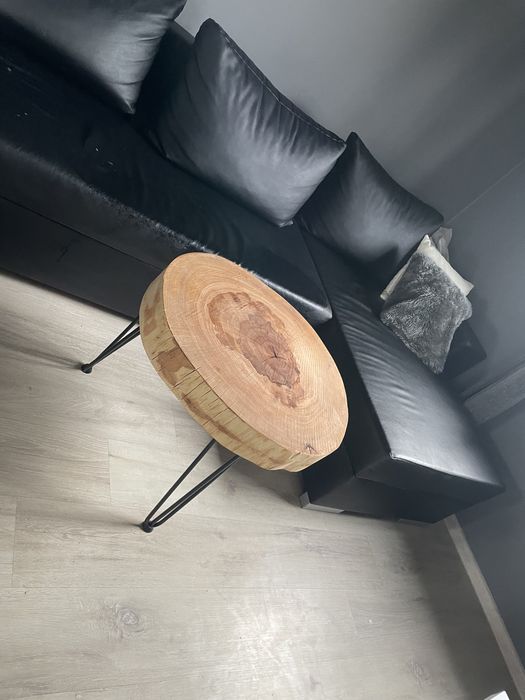 Stół loft dębowy bukowy loft surowy stolik