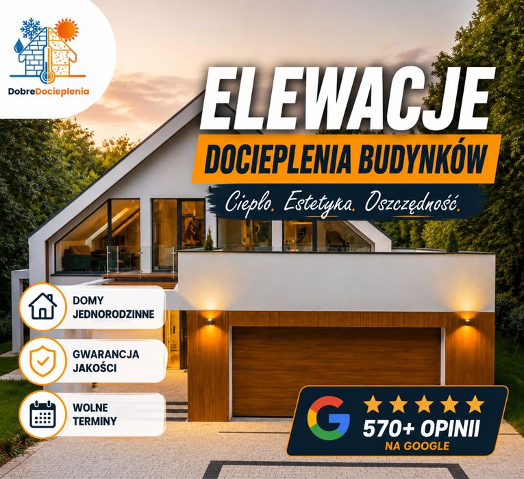 Usługi Ocieplenia Elewacje Docieplenia Domów ! Wolne Terminy